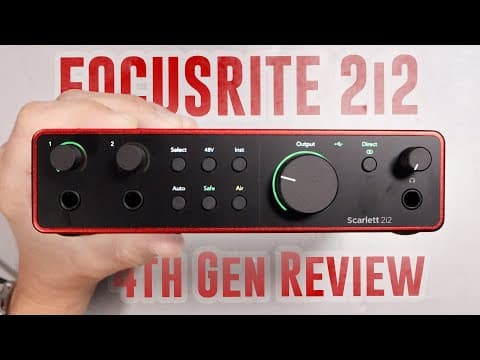 Focusrite Scarlett 2i2 4th Gen