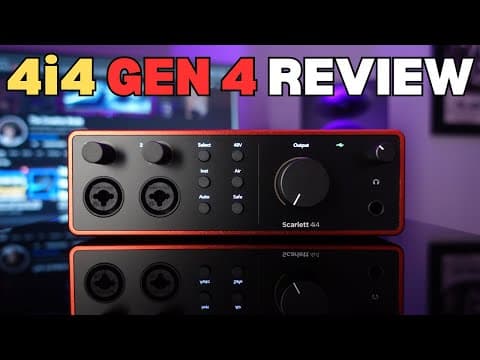 Focusrite Scarlett 4i4 4th Gen